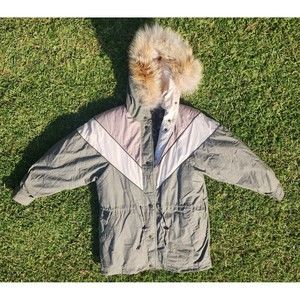 Vintage Club D’Hiver Cyclone Winter Parka Jacket Zipper Paisley Womens Size S